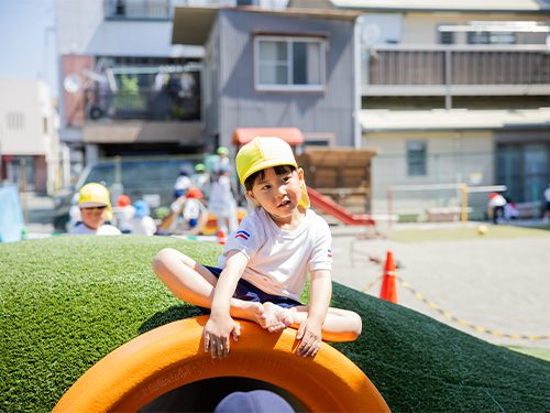 通園バッグと文房具
